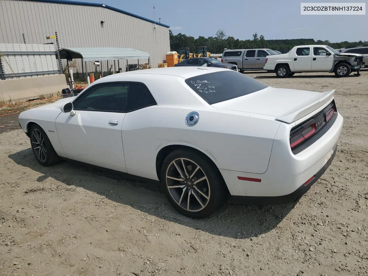 2022 Dodge Challenger R/T VIN: 2C3CDZBT8NH137224 Lot: 71234864