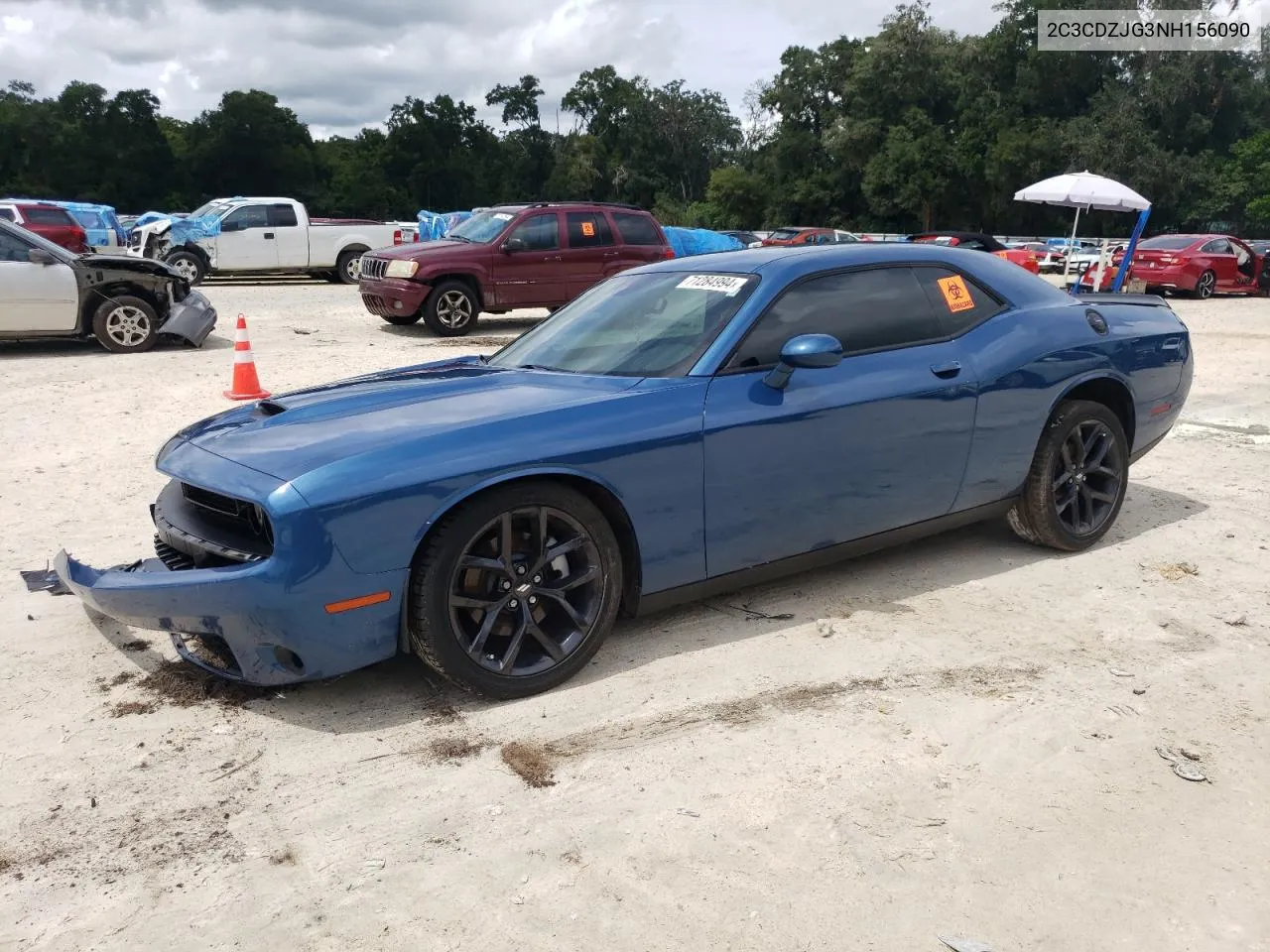 2022 Dodge Challenger Gt VIN: 2C3CDZJG3NH156090 Lot: 71284994