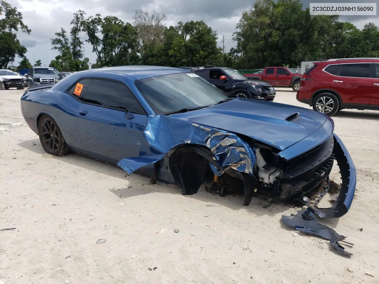 2022 Dodge Challenger Gt VIN: 2C3CDZJG3NH156090 Lot: 71284994