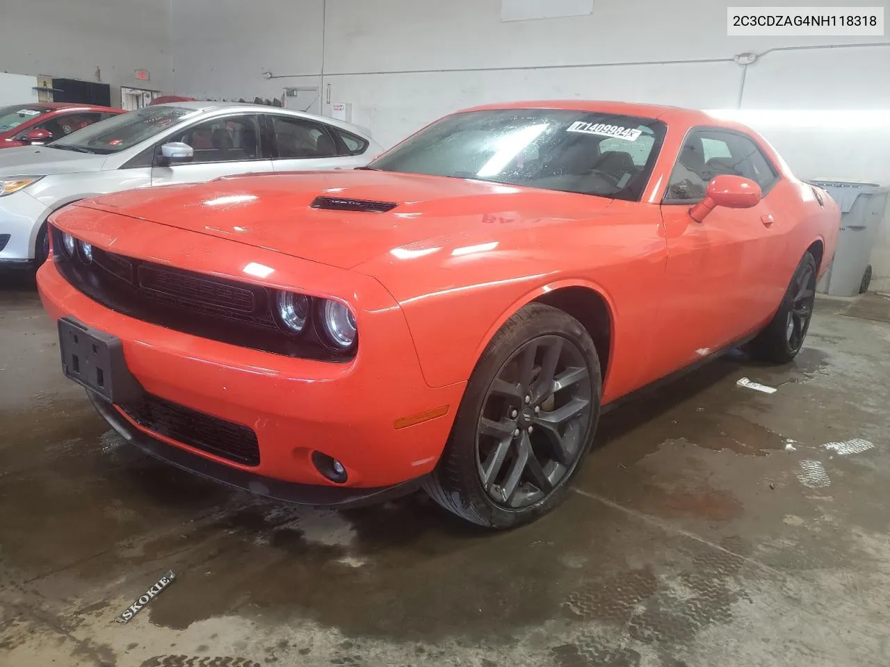 2022 Dodge Challenger Sxt VIN: 2C3CDZAG4NH118318 Lot: 71409984