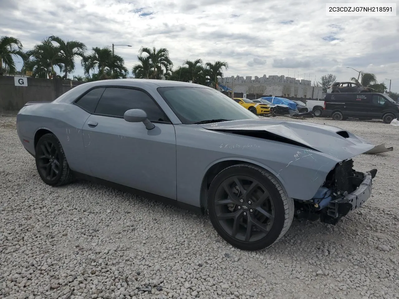 2022 Dodge Challenger Gt VIN: 2C3CDZJG7NH218591 Lot: 71650244