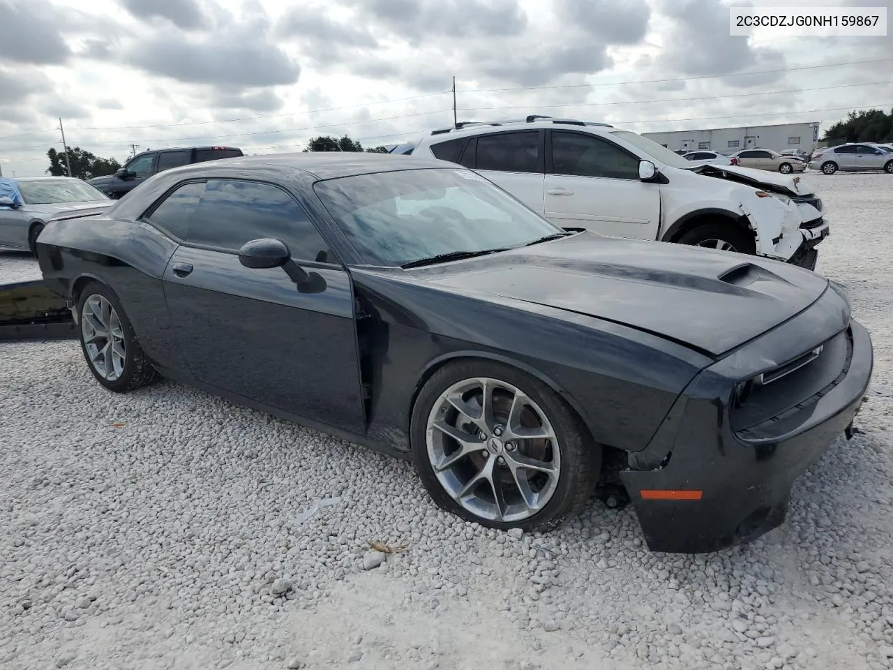 2022 Dodge Challenger Gt VIN: 2C3CDZJG0NH159867 Lot: 71735004