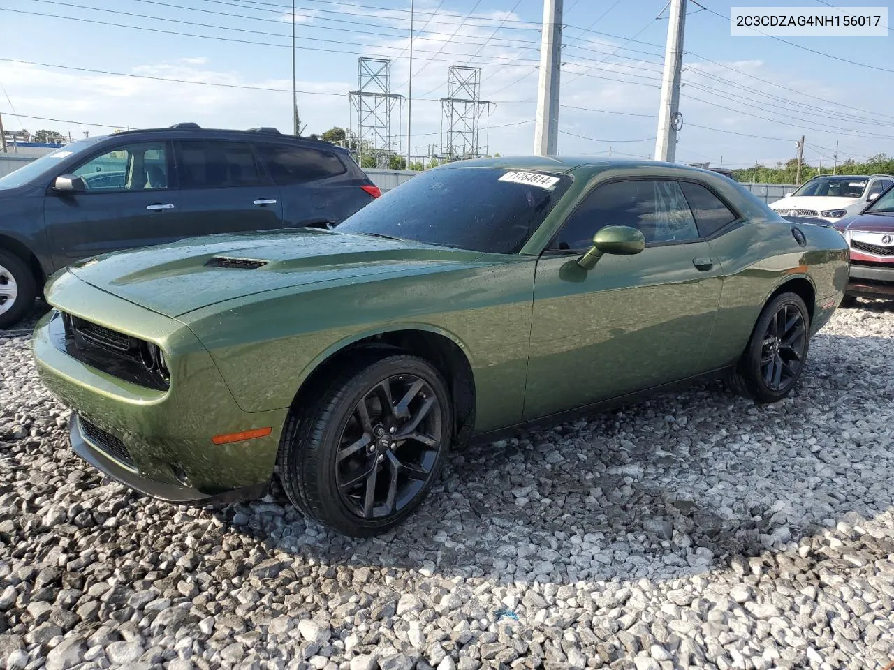 2022 Dodge Challenger Sxt VIN: 2C3CDZAG4NH156017 Lot: 71764614