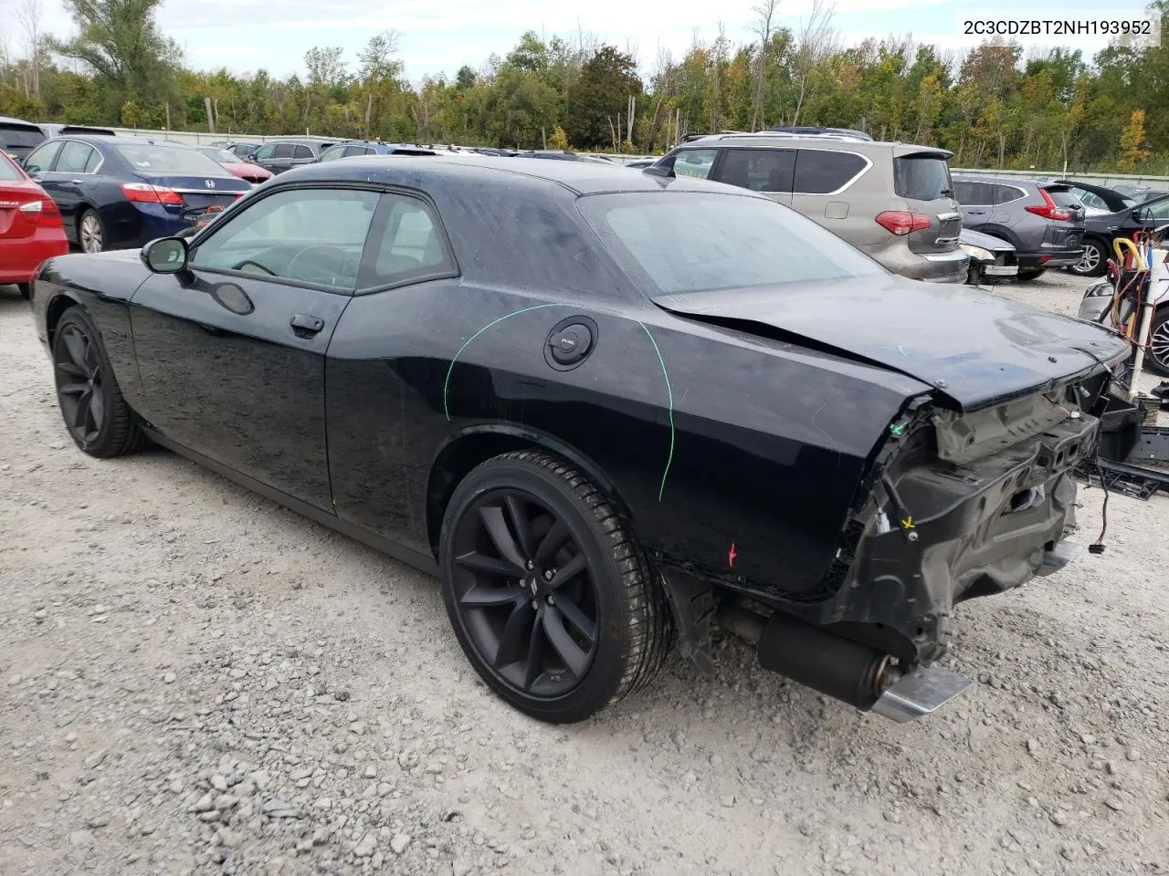 2022 Dodge Challenger R/T VIN: 2C3CDZBT2NH193952 Lot: 71886054