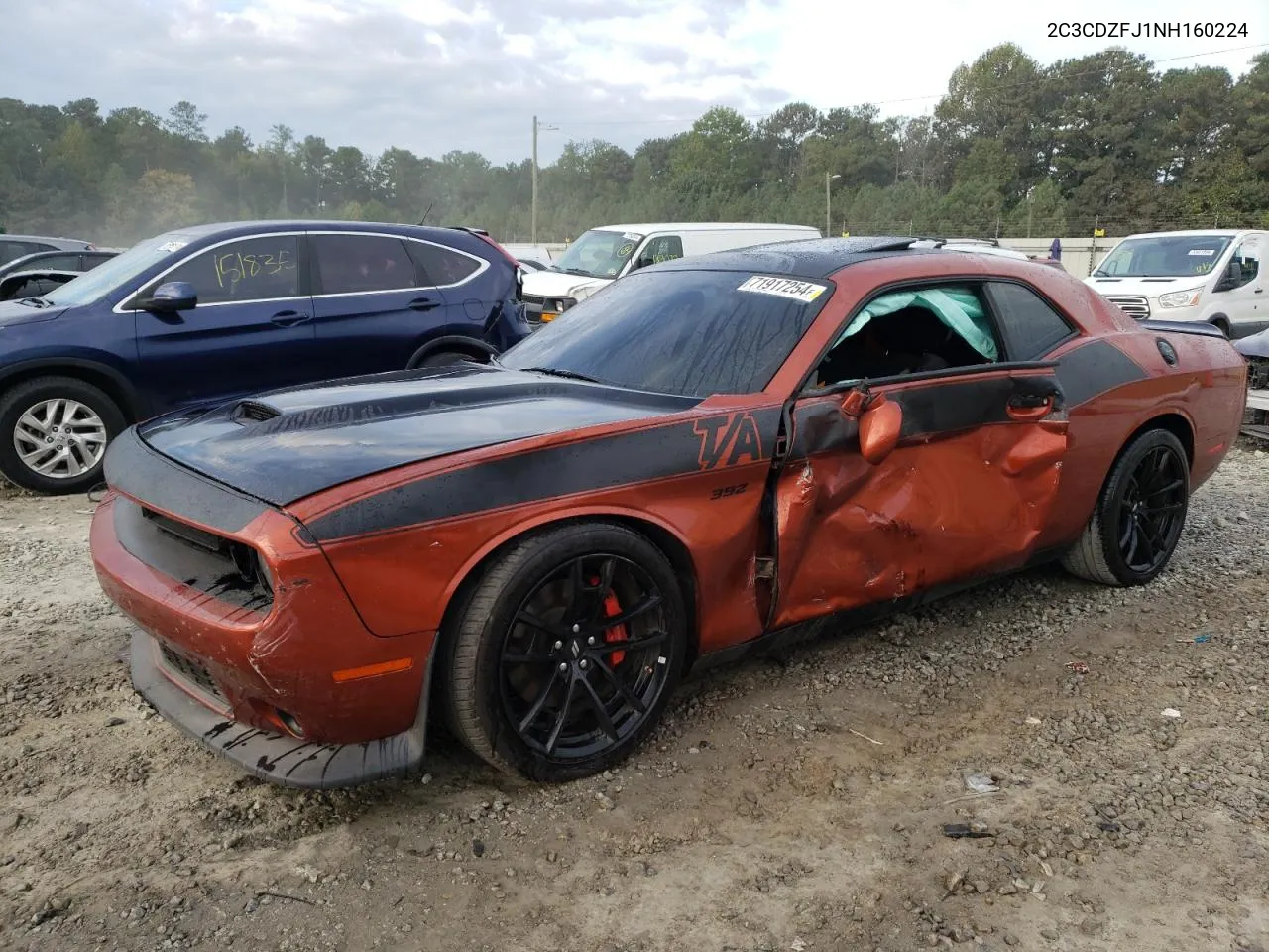 2022 Dodge Challenger R/T Scat Pack VIN: 2C3CDZFJ1NH160224 Lot: 71917254