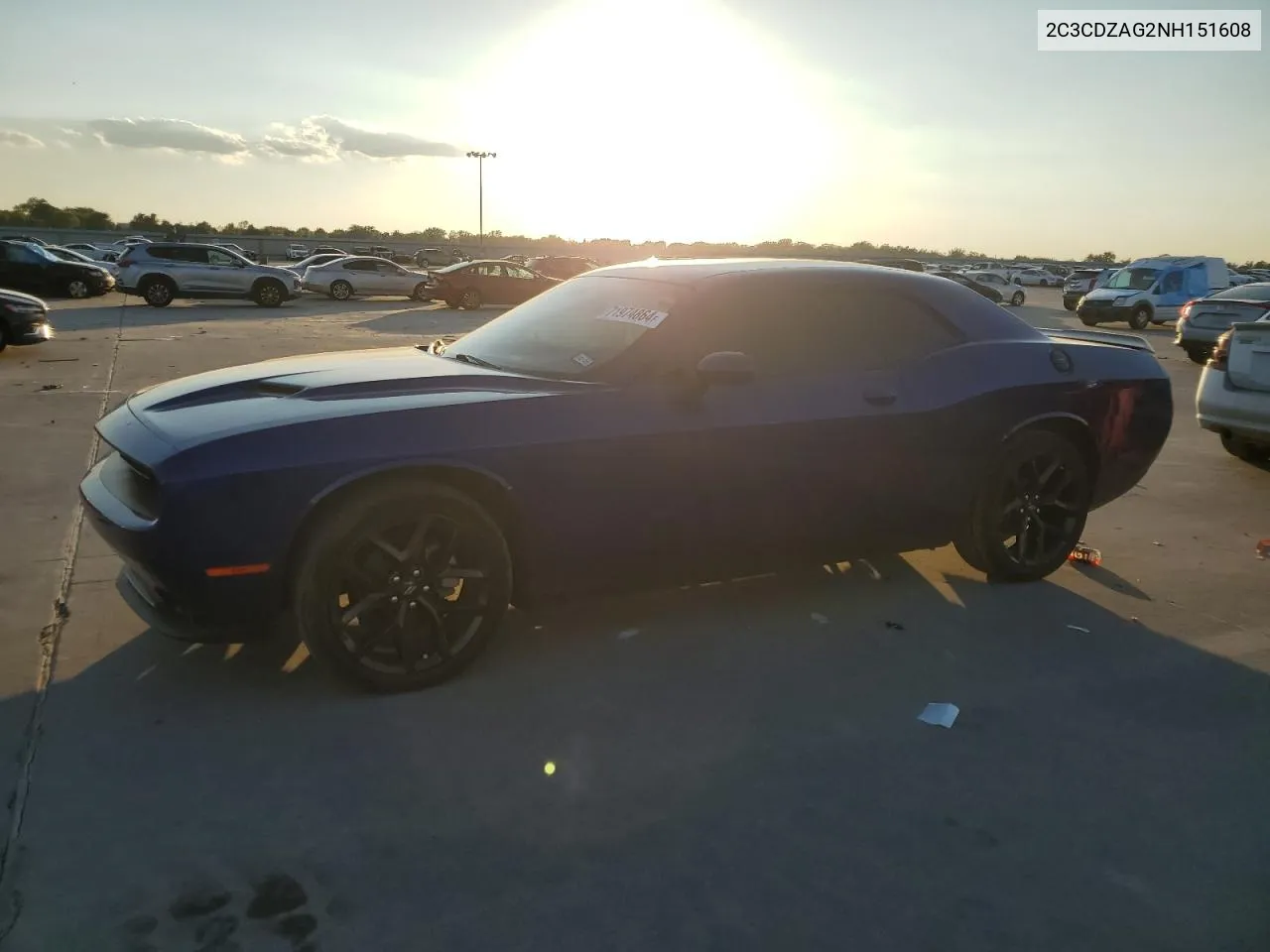 2022 Dodge Challenger Sxt VIN: 2C3CDZAG2NH151608 Lot: 71974864