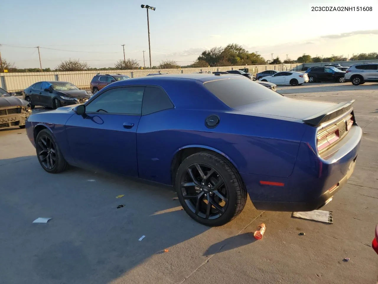 2022 Dodge Challenger Sxt VIN: 2C3CDZAG2NH151608 Lot: 71974864