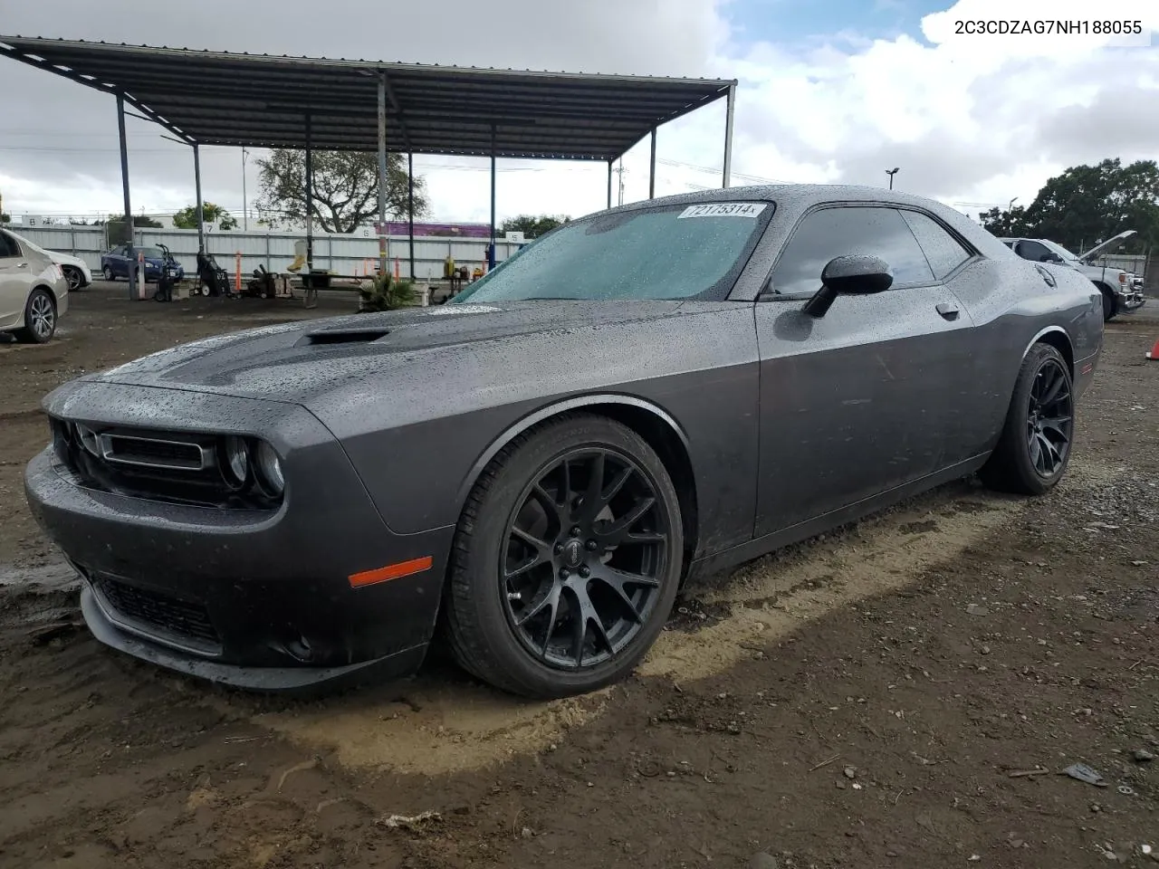 2022 Dodge Challenger Sxt VIN: 2C3CDZAG7NH188055 Lot: 72175314