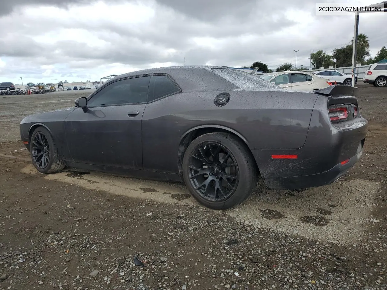 2022 Dodge Challenger Sxt VIN: 2C3CDZAG7NH188055 Lot: 72175314