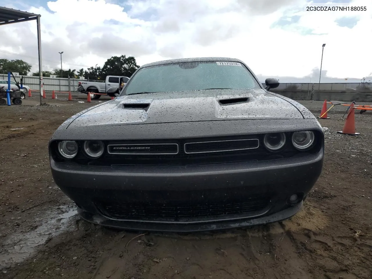 2022 Dodge Challenger Sxt VIN: 2C3CDZAG7NH188055 Lot: 72175314