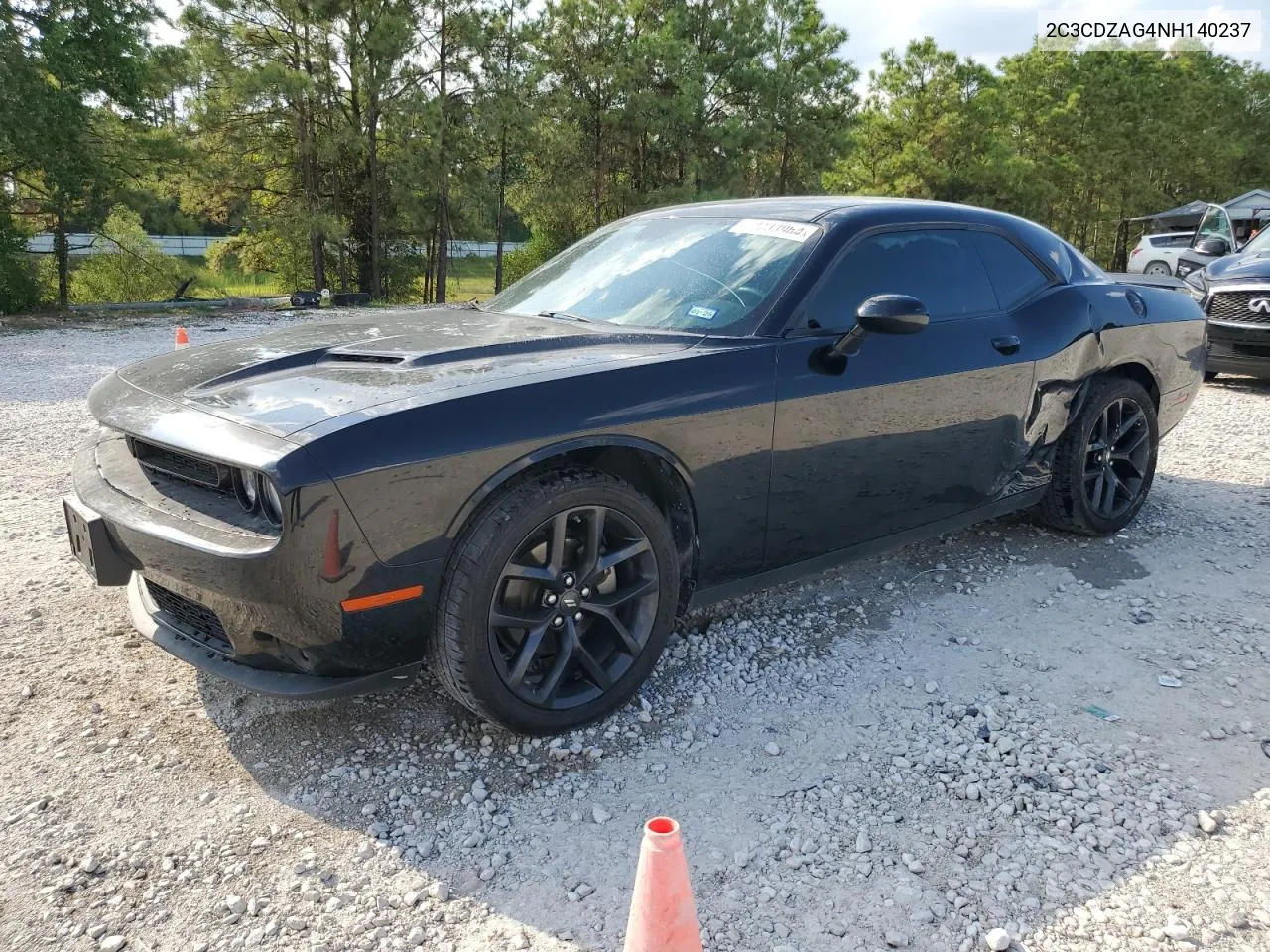 2022 Dodge Challenger Sxt VIN: 2C3CDZAG4NH140237 Lot: 72233964