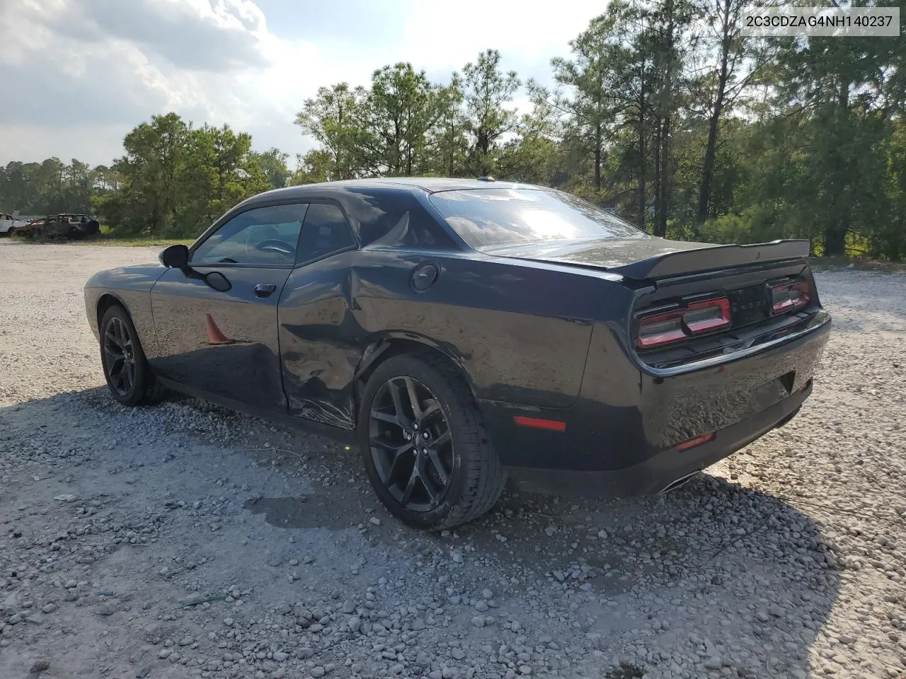 2022 Dodge Challenger Sxt VIN: 2C3CDZAG4NH140237 Lot: 72233964