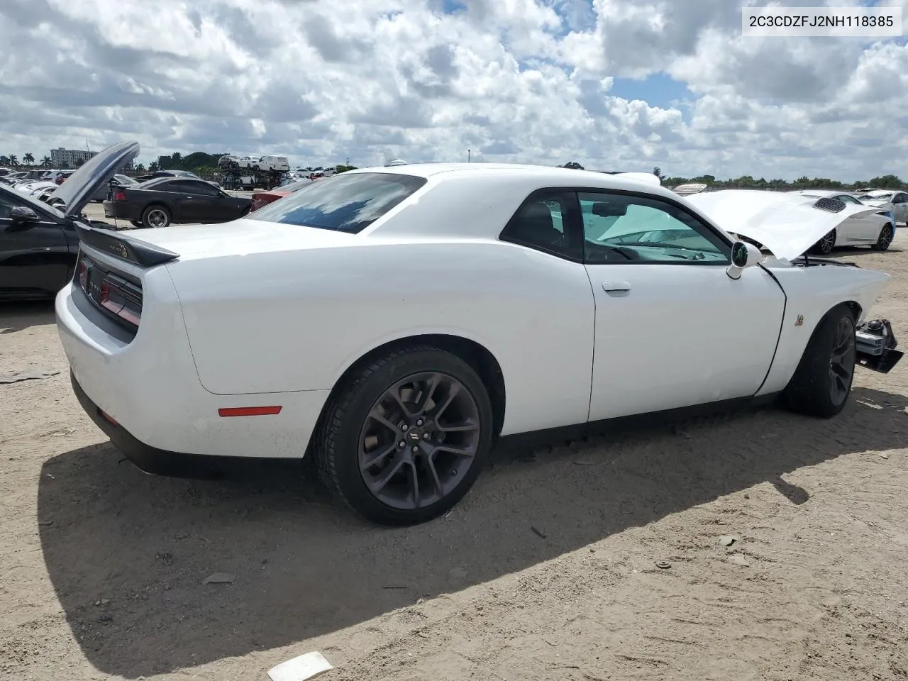 2022 Dodge Challenger R/T Scat Pack VIN: 2C3CDZFJ2NH118385 Lot: 72547364