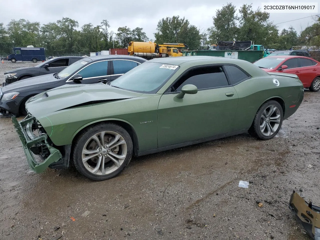 2022 Dodge Challenger R/T VIN: 2C3CDZBT6NH109017 Lot: 73024674