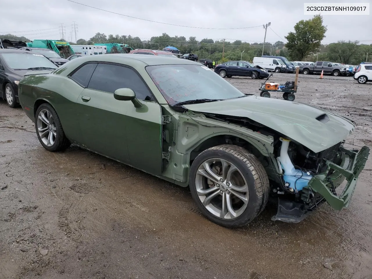 2022 Dodge Challenger R/T VIN: 2C3CDZBT6NH109017 Lot: 73024674