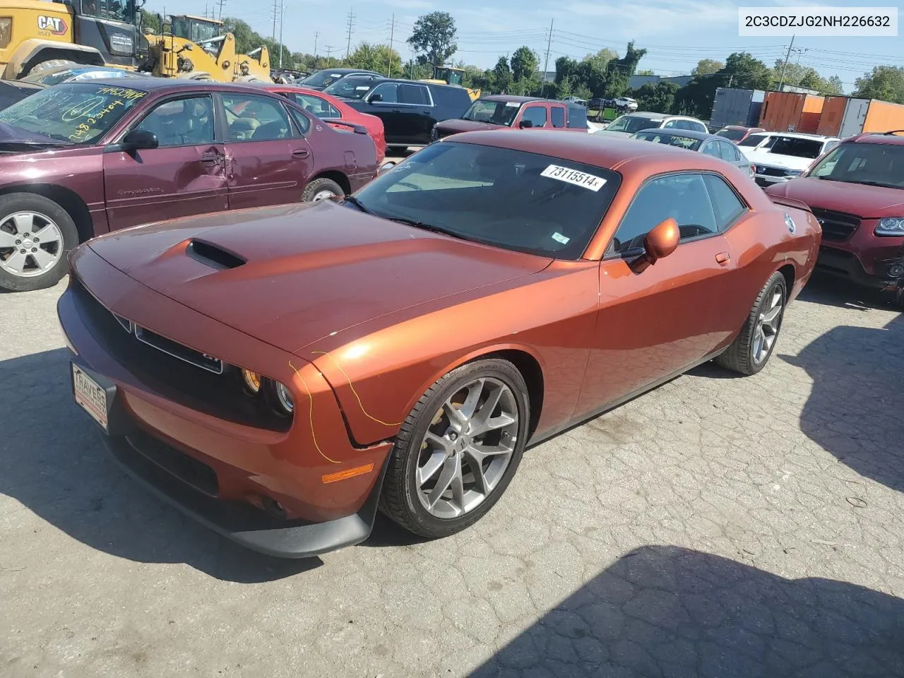 2022 Dodge Challenger Gt VIN: 2C3CDZJG2NH226632 Lot: 73115514