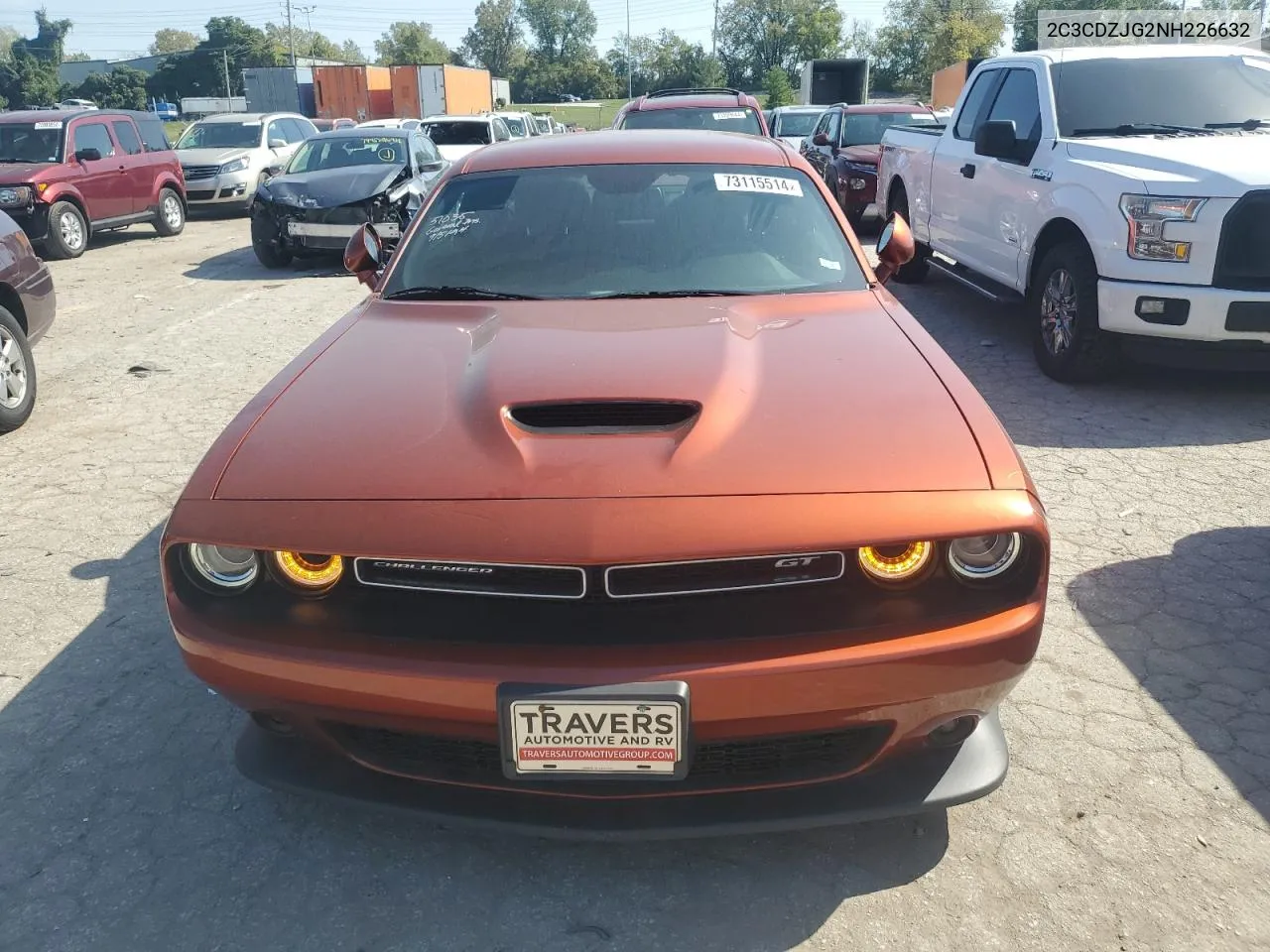 2022 Dodge Challenger Gt VIN: 2C3CDZJG2NH226632 Lot: 73115514