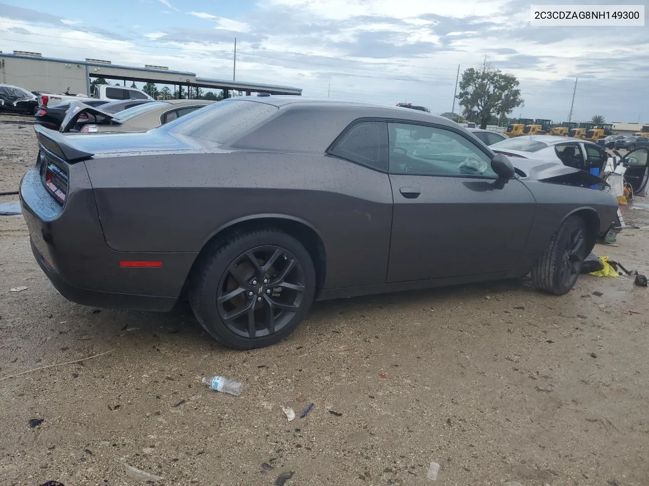 2022 Dodge Challenger Sxt VIN: 2C3CDZAG8NH149300 Lot: 73142354