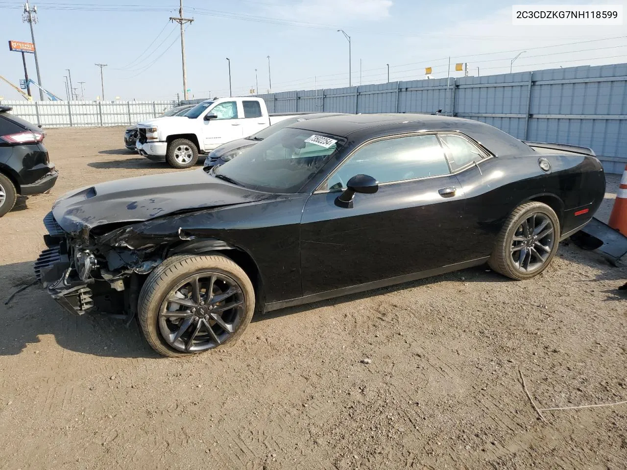 2022 Dodge Challenger Gt VIN: 2C3CDZKG7NH118599 Lot: 73502254