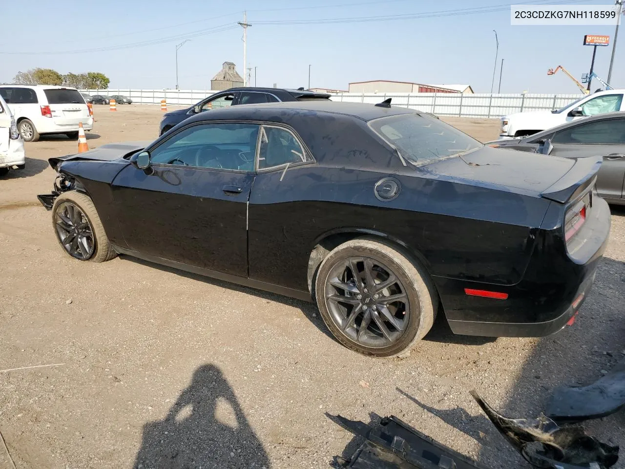 2022 Dodge Challenger Gt VIN: 2C3CDZKG7NH118599 Lot: 73502254