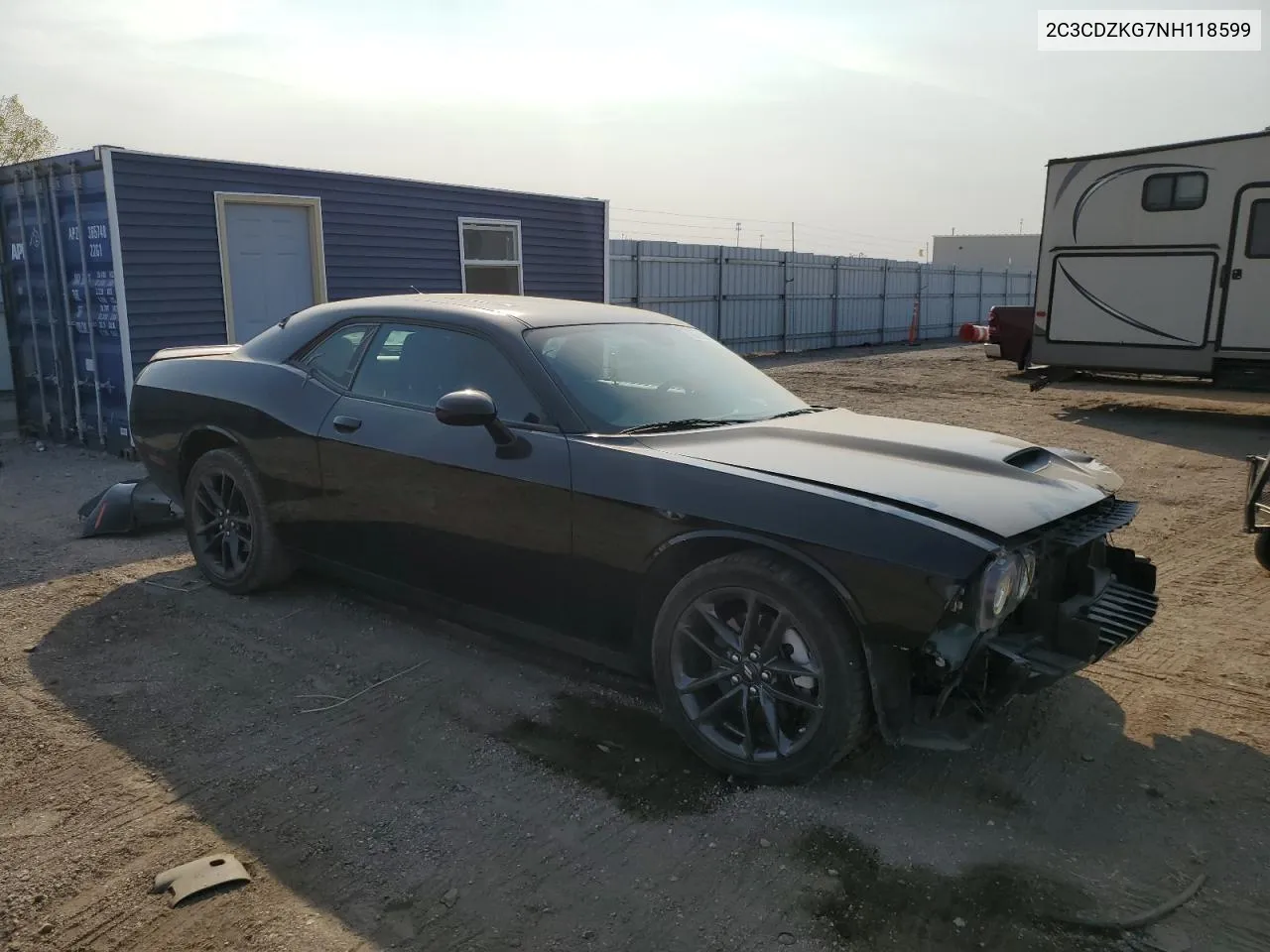 2022 Dodge Challenger Gt VIN: 2C3CDZKG7NH118599 Lot: 73502254