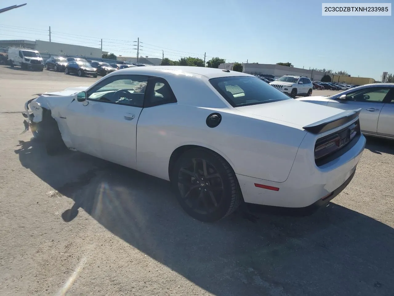 2022 Dodge Challenger R/T VIN: 2C3CDZBTXNH233985 Lot: 73973274