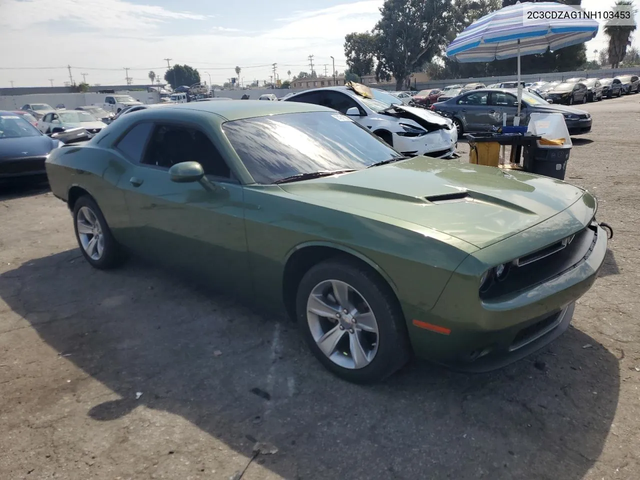 2022 Dodge Challenger Sxt VIN: 2C3CDZAG1NH103453 Lot: 74311814