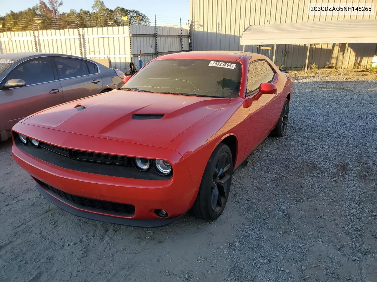 2022 Dodge Challenger Sxt VIN: 2C3CDZAG5NH148265 Lot: 74323694