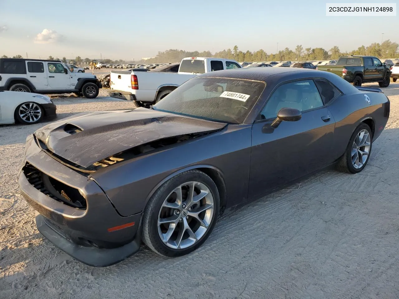 2022 Dodge Challenger Gt VIN: 2C3CDZJG1NH124898 Lot: 74801744