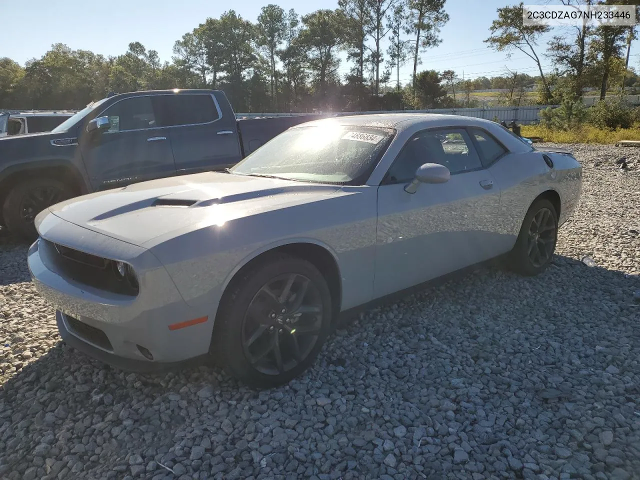 2022 Dodge Challenger Sxt VIN: 2C3CDZAG7NH233446 Lot: 74886834