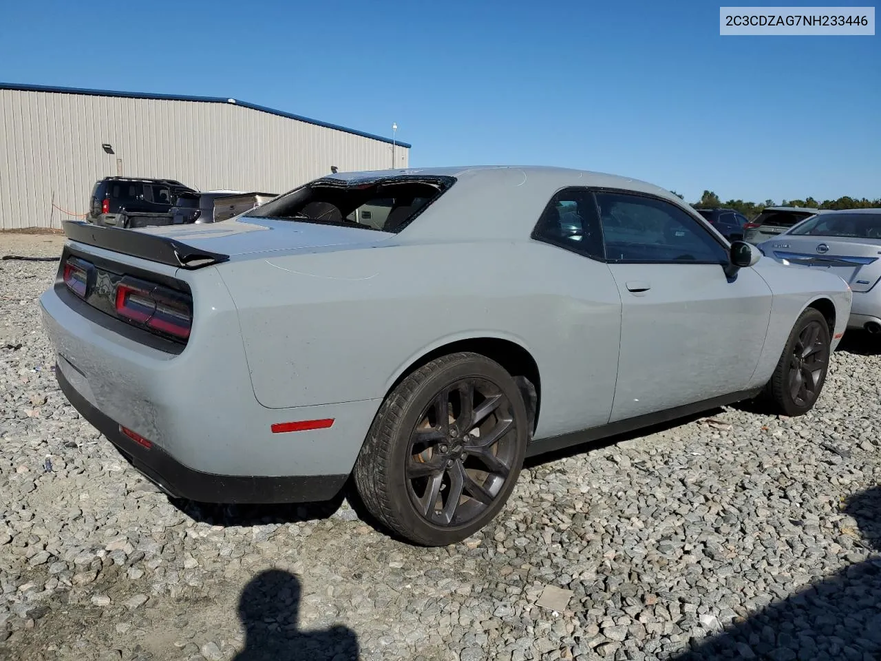 2022 Dodge Challenger Sxt VIN: 2C3CDZAG7NH233446 Lot: 74886834