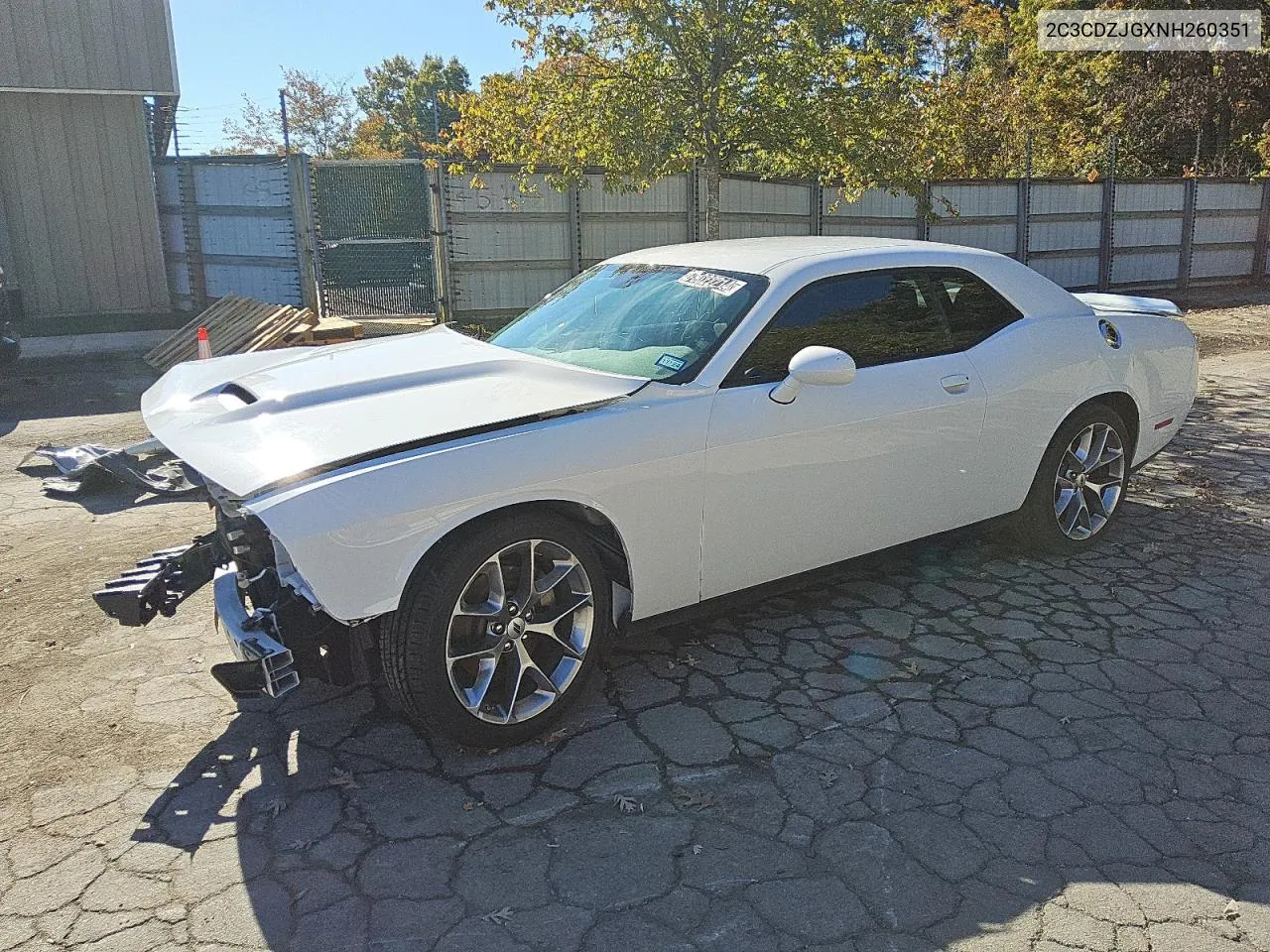 2022 Dodge Challenger Gt VIN: 2C3CDZJGXNH260351 Lot: 75022214