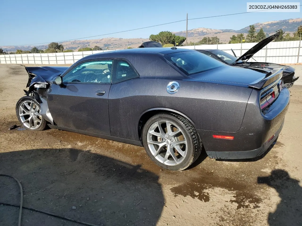 2022 Dodge Challenger Gt VIN: 2C3CDZJG4NH265383 Lot: 75232184