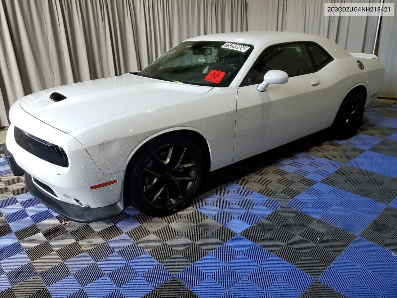 2022 Dodge Challenger Gt VIN: 2C3CDZJG4NH218421 Lot: 75394884