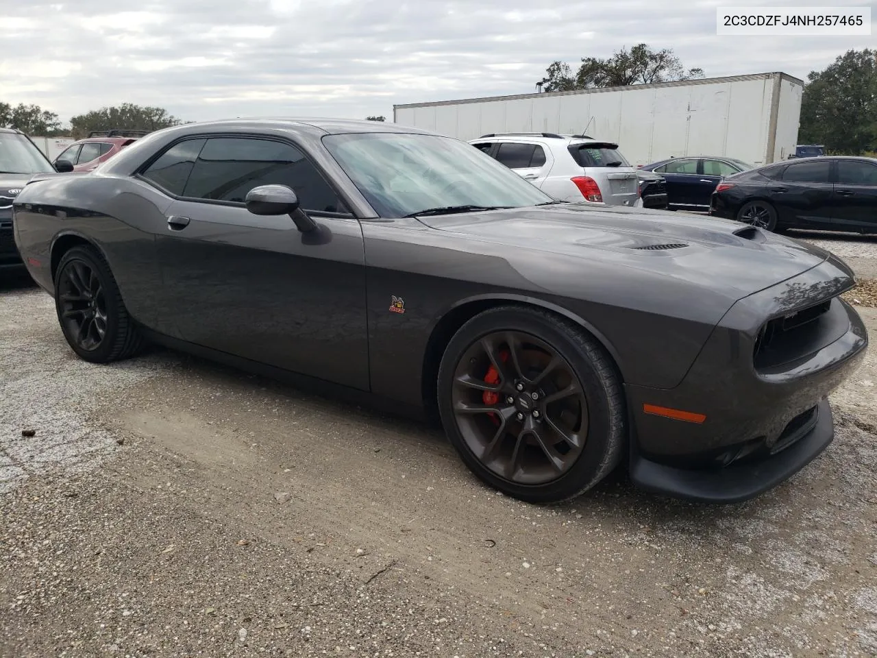 2022 Dodge Challenger R/T Scat Pack VIN: 2C3CDZFJ4NH257465 Lot: 75572864