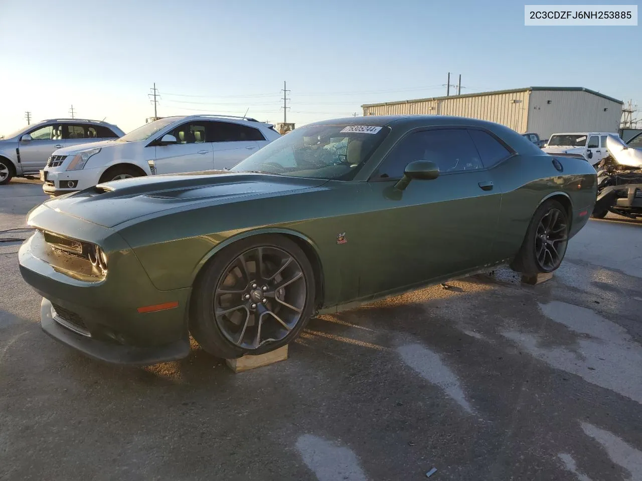 2022 Dodge Challenger R/T Scat Pack VIN: 2C3CDZFJ6NH253885 Lot: 76305244