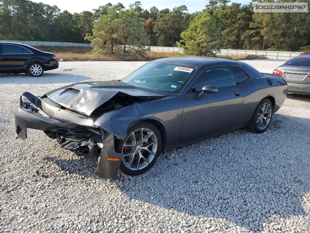 2022 Dodge Challenger Gt VIN: 2C3CDZJGXNH237667 Lot: 76490894