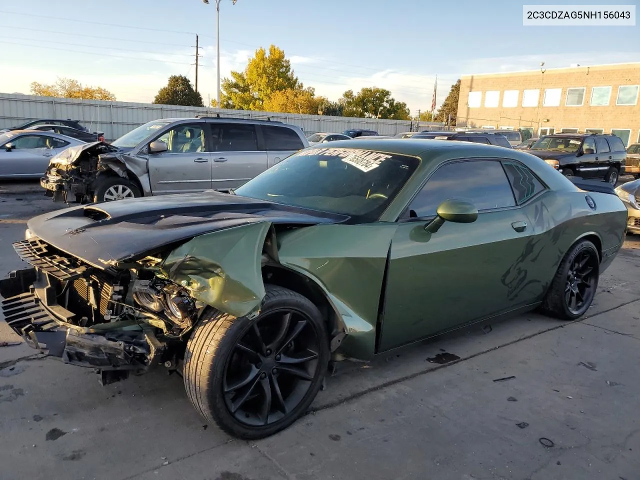 2022 Dodge Challenger Sxt VIN: 2C3CDZAG5NH156043 Lot: 76508784