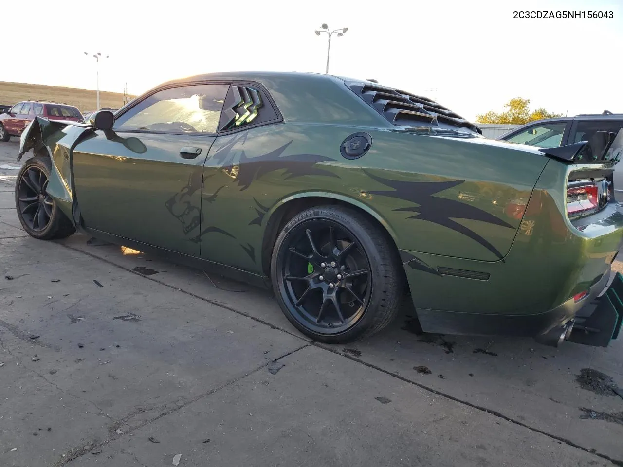 2022 Dodge Challenger Sxt VIN: 2C3CDZAG5NH156043 Lot: 76508784