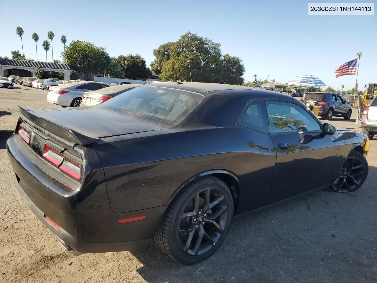 2022 Dodge Challenger R/T VIN: 2C3CDZBT1NH144113 Lot: 76630174