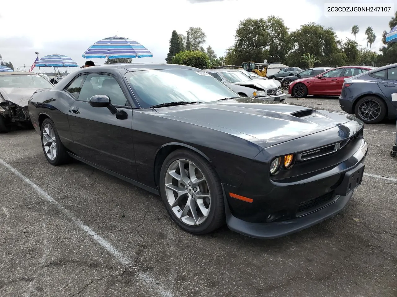 2022 Dodge Challenger Gt VIN: 2C3CDZJG0NH247107 Lot: 76630984