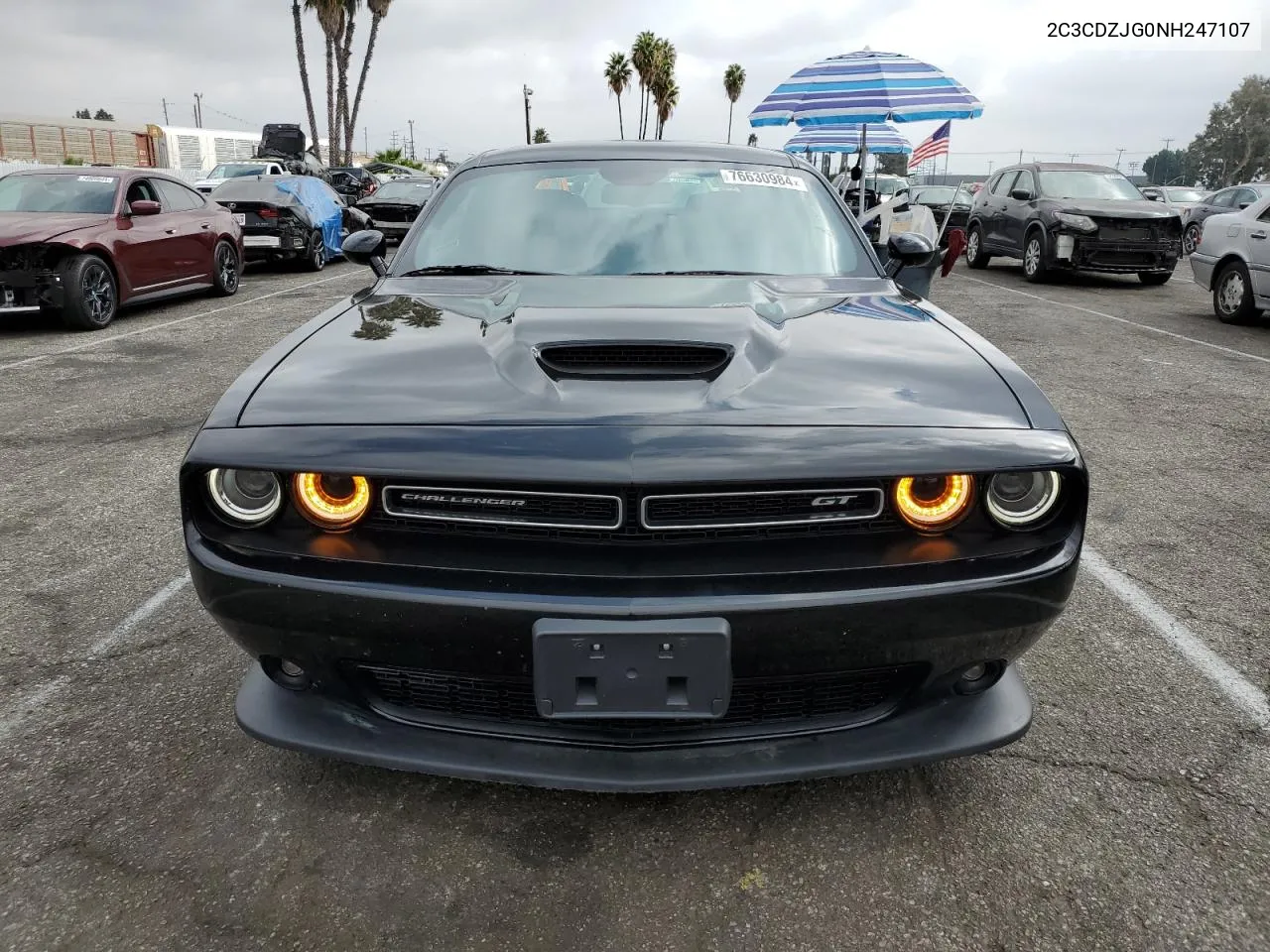 2022 Dodge Challenger Gt VIN: 2C3CDZJG0NH247107 Lot: 76630984