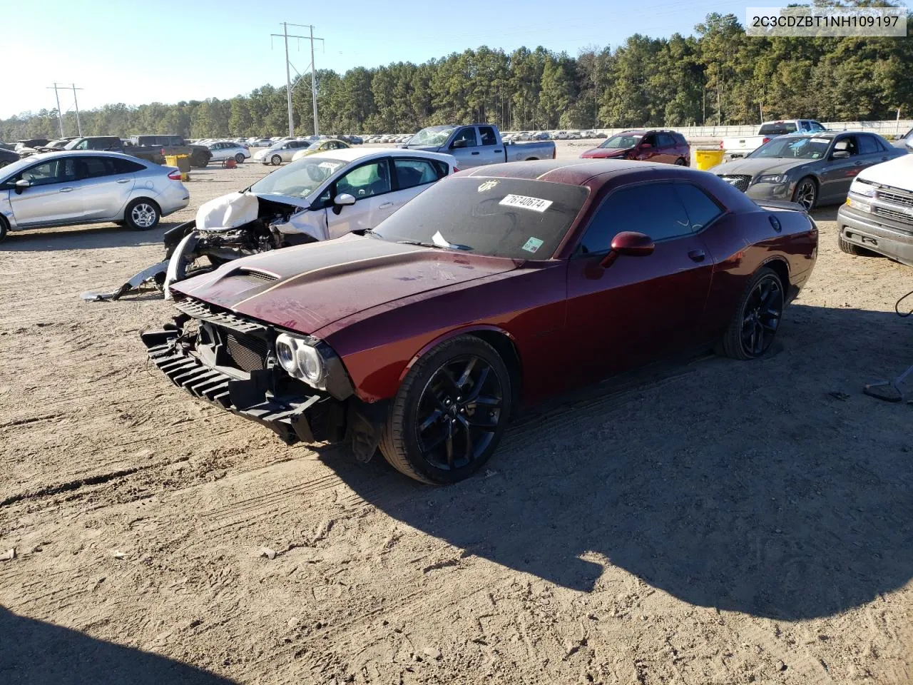 2022 Dodge Challenger R/T VIN: 2C3CDZBT1NH109197 Lot: 76740674