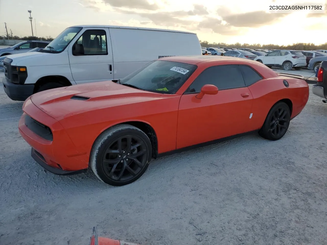 2022 Dodge Challenger Sxt VIN: 2C3CDZAG5NH117582 Lot: 77273424