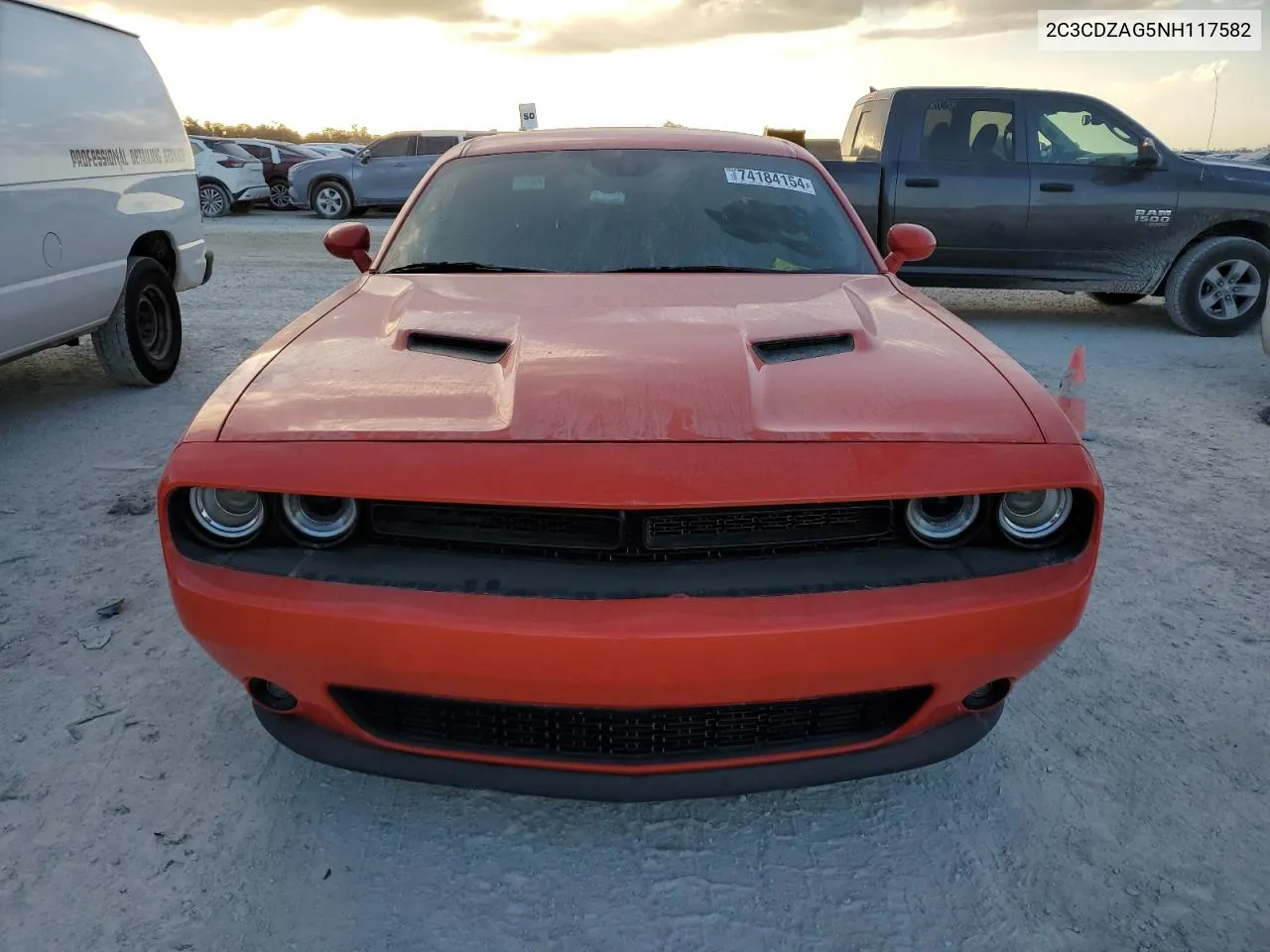 2022 Dodge Challenger Sxt VIN: 2C3CDZAG5NH117582 Lot: 77273424