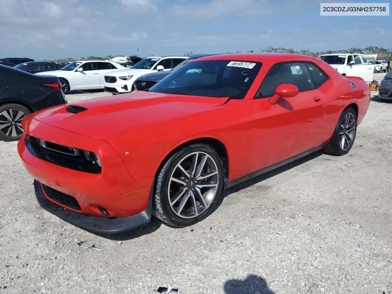 2022 Dodge Challenger Gt VIN: 2C3CDZJG3NH257758 Lot: 77313654