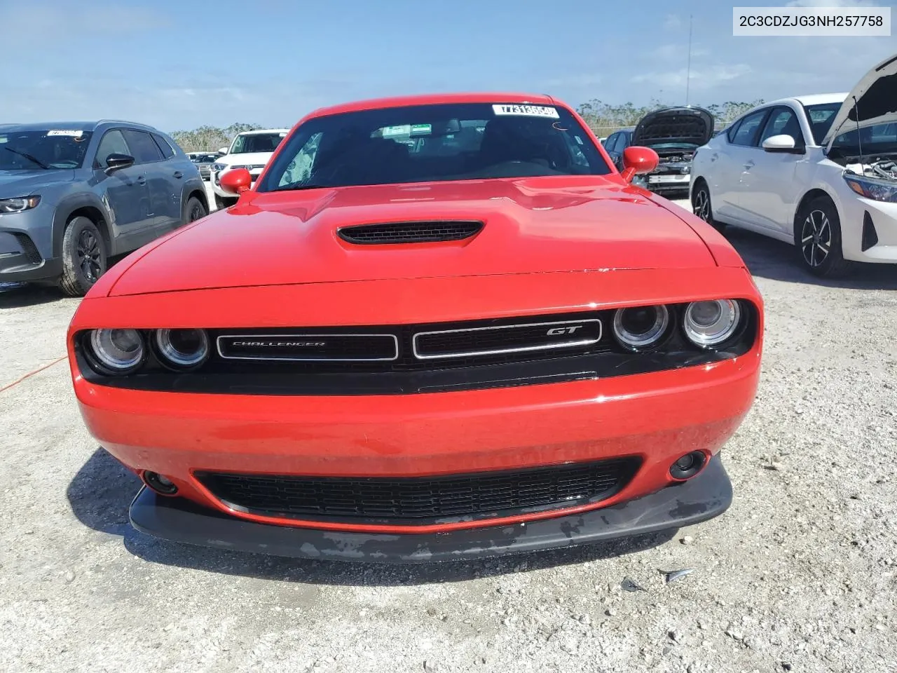 2022 Dodge Challenger Gt VIN: 2C3CDZJG3NH257758 Lot: 77313654