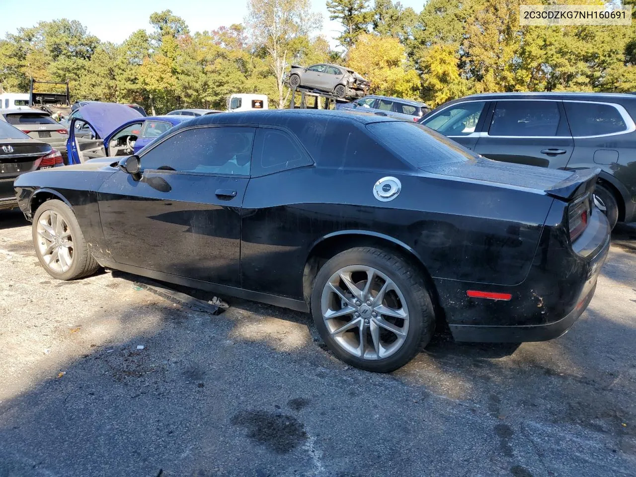 2C3CDZKG7NH160691 2022 Dodge Challenger Gt