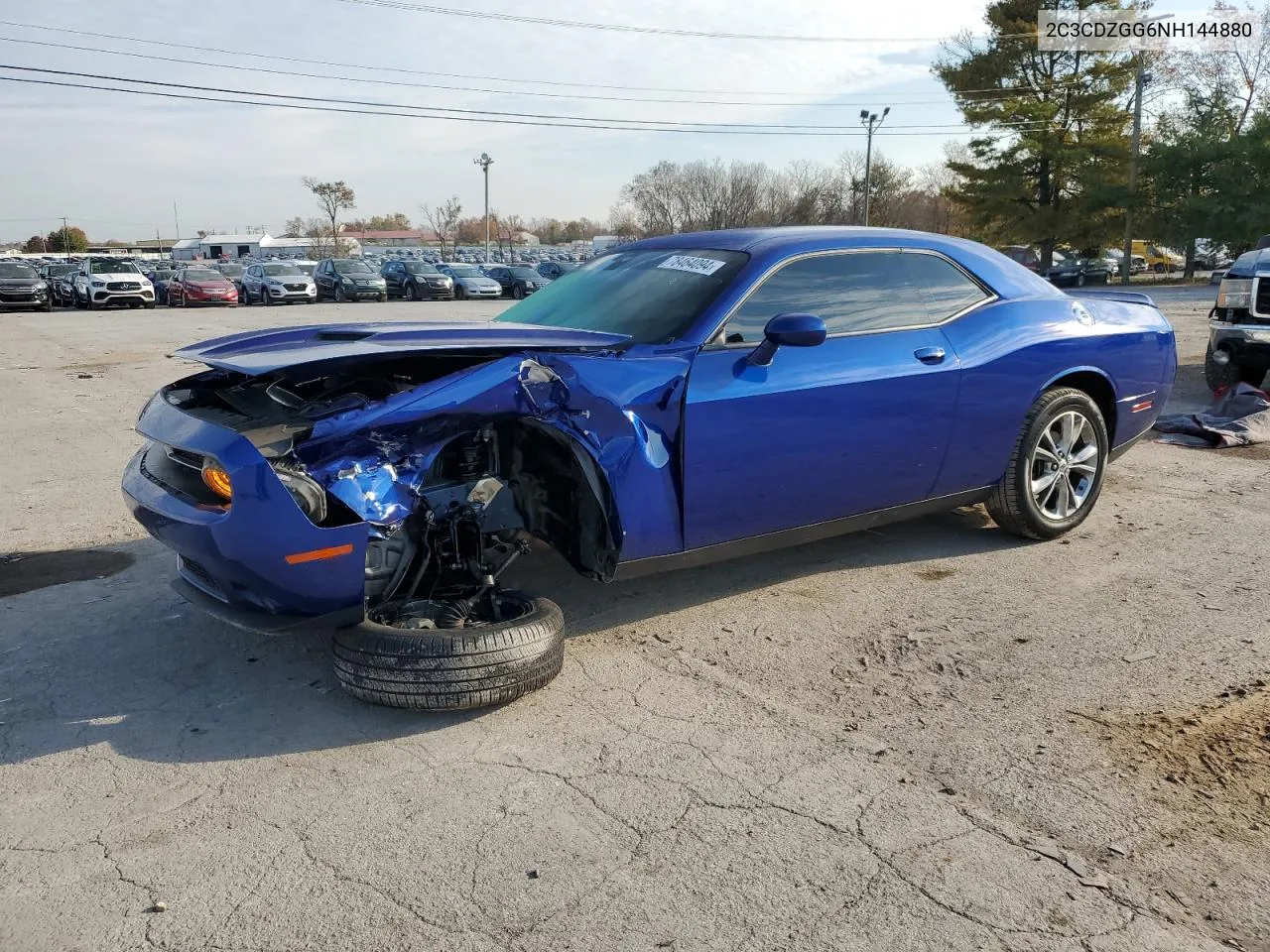 2022 Dodge Challenger Sxt VIN: 2C3CDZGG6NH144880 Lot: 78464094