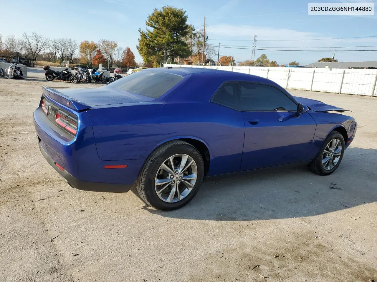 2022 Dodge Challenger Sxt VIN: 2C3CDZGG6NH144880 Lot: 78464094